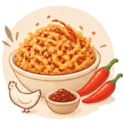 พริกเผาไก่หยอง